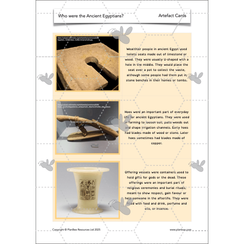 PlanBee Who were the Ancient Egyptians? KS2 History Lesson Pack