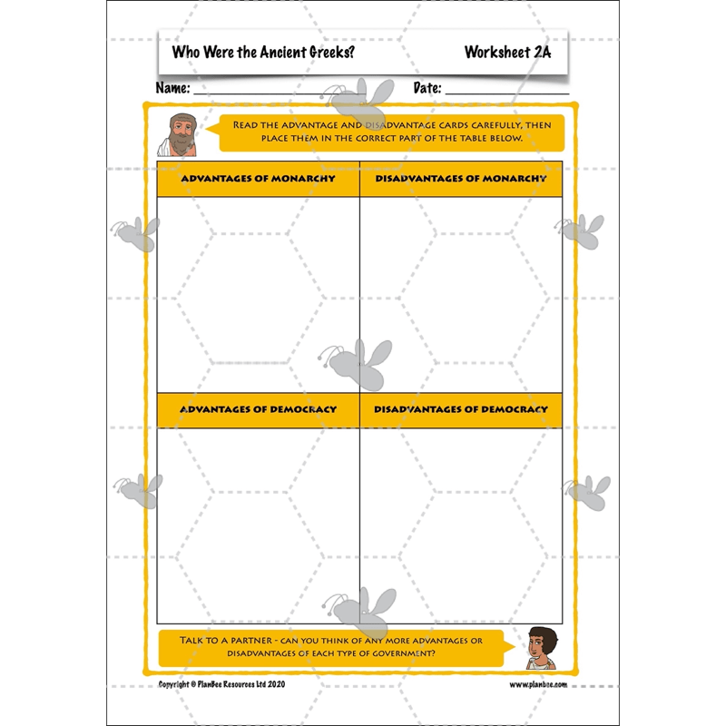 PlanBee Who were the Ancient Greeks KS2 History Lesson Plans