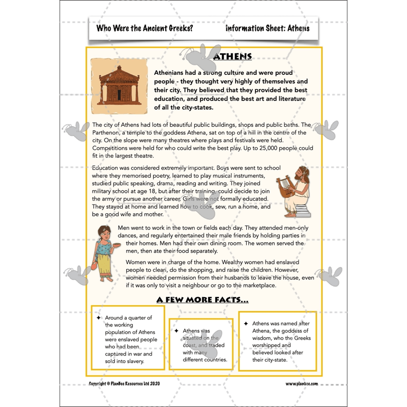 PlanBee Who were the Ancient Greeks KS2 History Lesson Plans