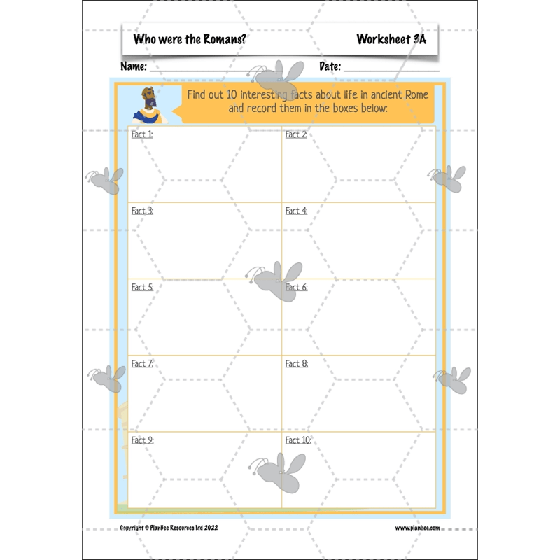 PlanBee Who were the Romans? KS2 Lesson Planning and Resources