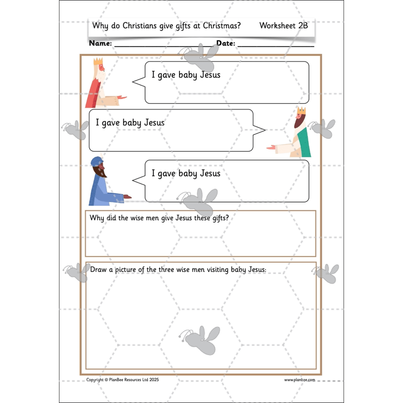PlanBee Why do Christians give gifts at Christmas? PlanBee KS1 RE
