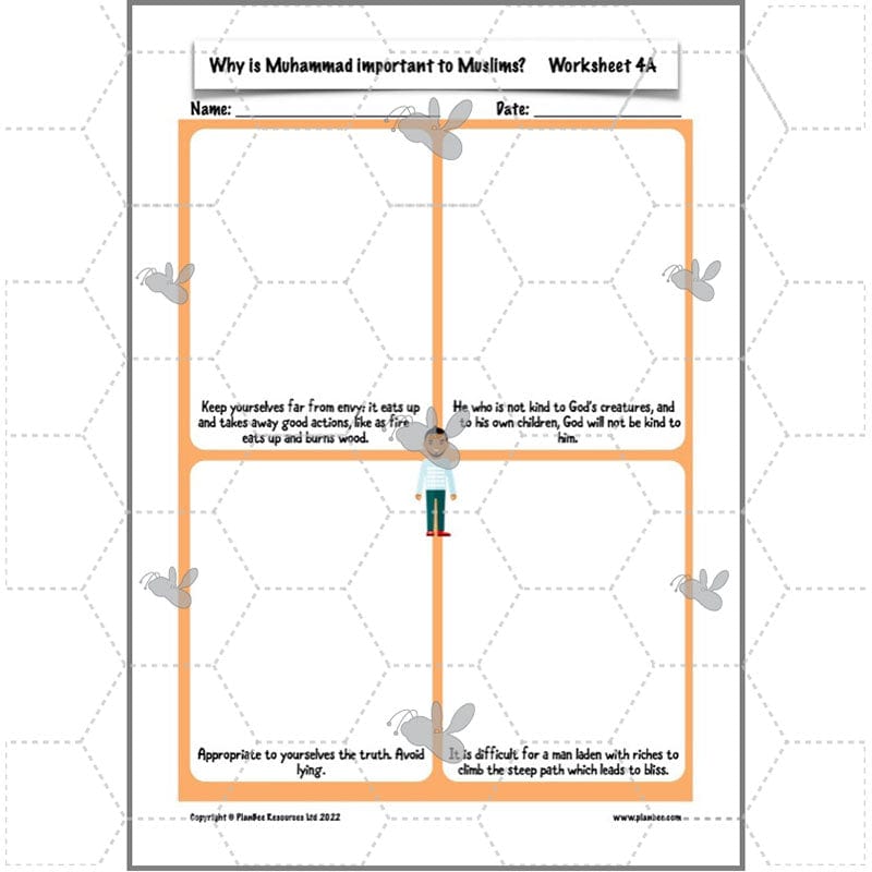 PlanBee Why is Muhammad important to Muslims? Year 5 RE Lessons