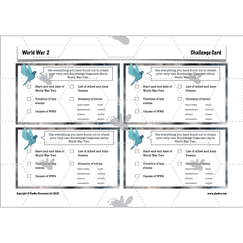 PlanBee Upper KS2 World War 2 History Planning and Resources
