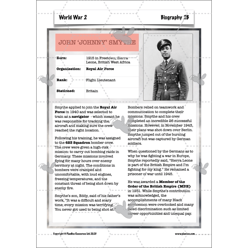 PlanBee Upper KS2 World War 2 History Planning and Resources