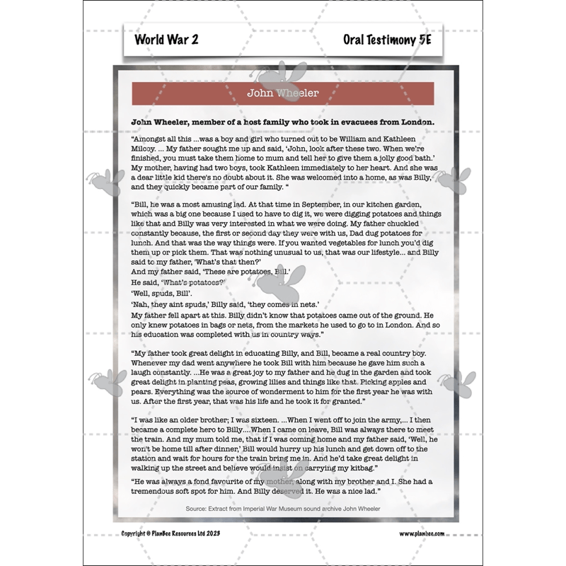 World War 2 Upper KS2