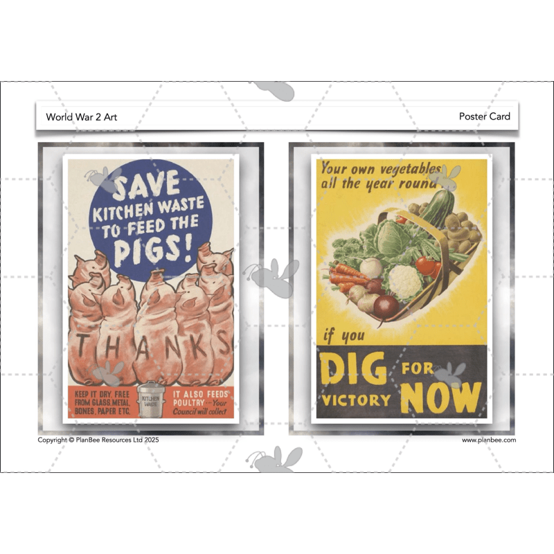 PlanBee WW2 Art KS2 Planning and Resources