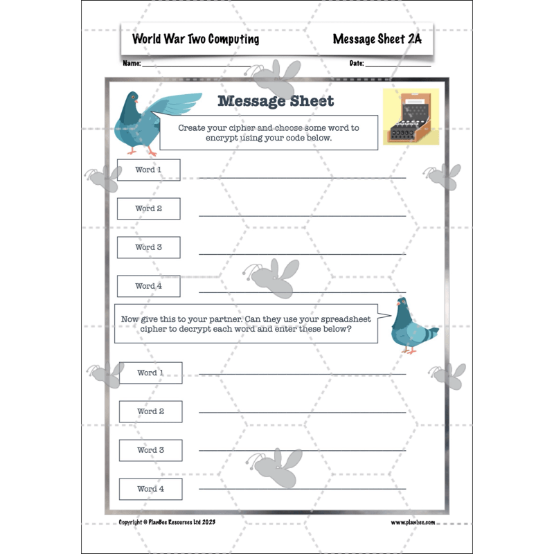 PlanBee World War 2 (UKS2) Topic Enrichment Lesson Pack