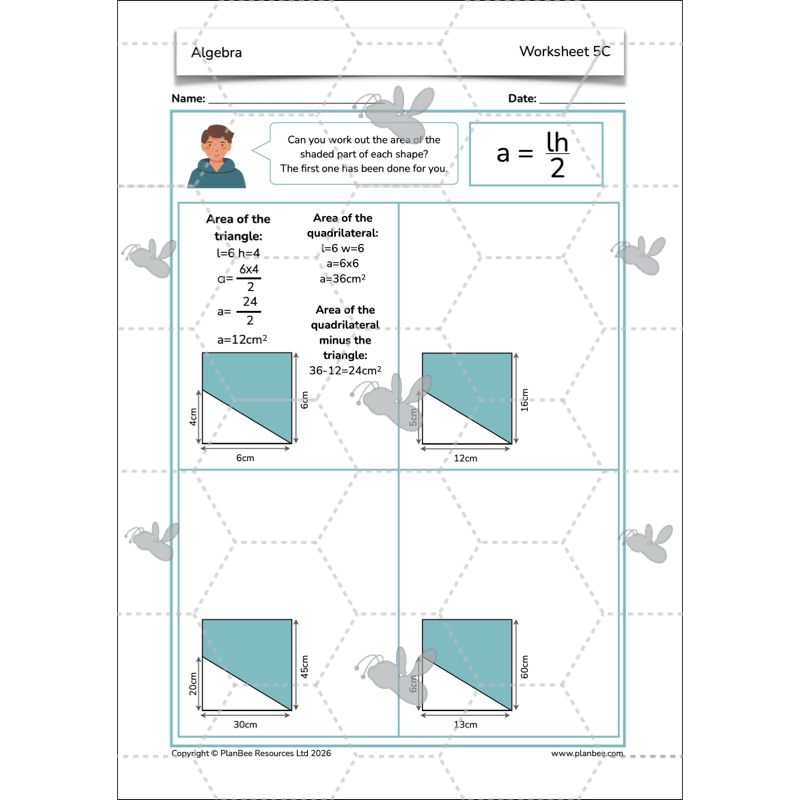 PlanBee Algebra: simple algebra lesson planning for Year 6