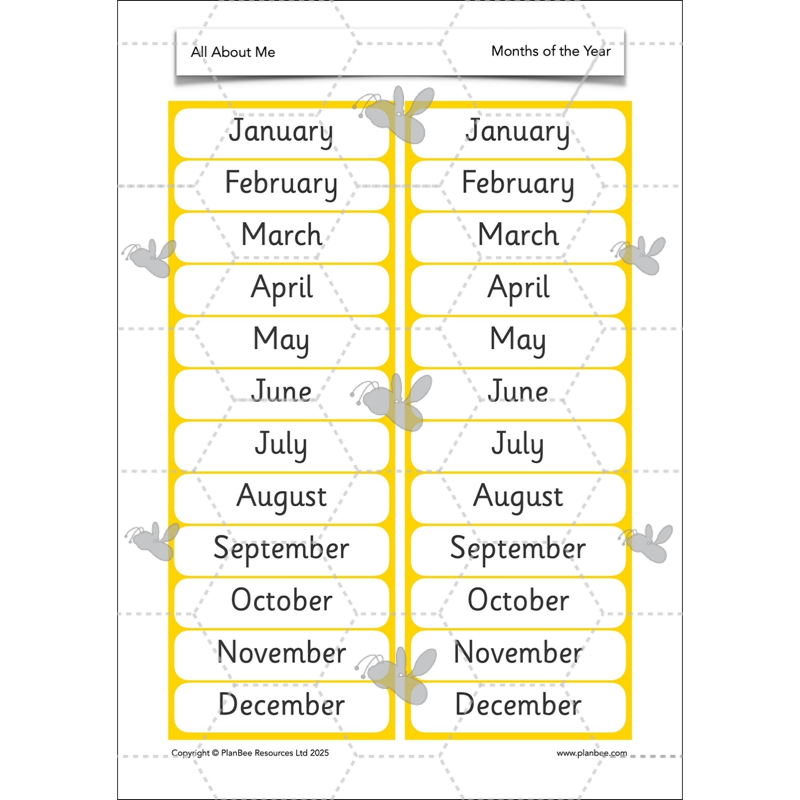 PlanBee All About Me KS1 History Lesson Planning Pack