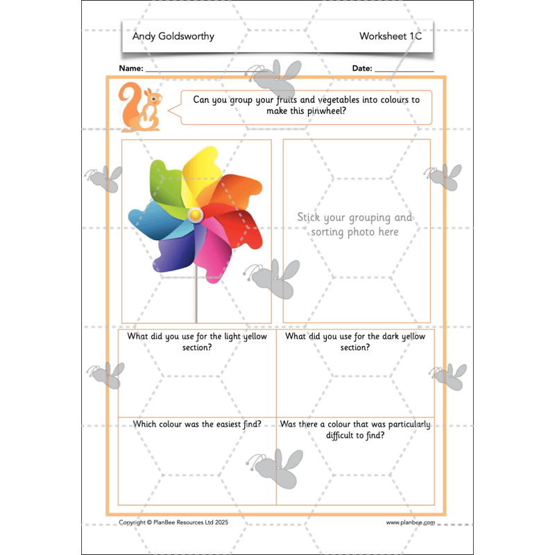 PlanBee Andy Goldsworthy KS1 Art Lesson Plans created by PlanBee