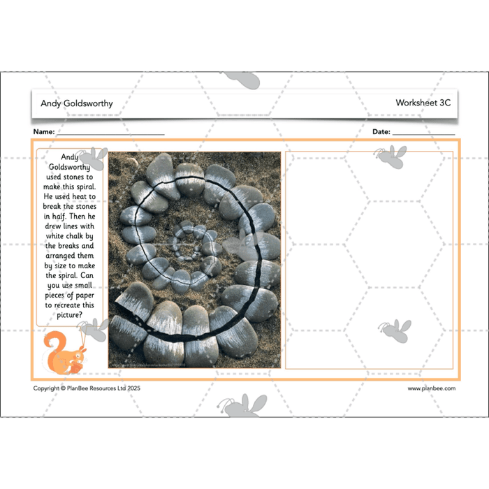 PlanBee Andy Goldsworthy KS1 Art Lesson Plans created by PlanBee