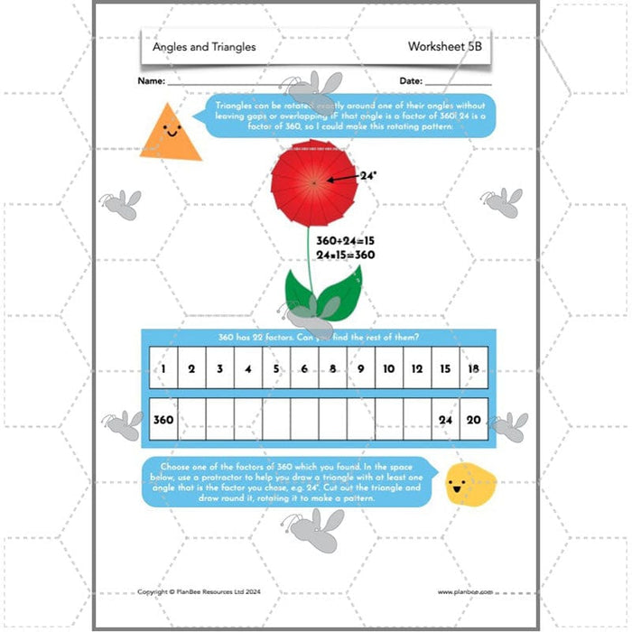 PlanBee Year 5 Angles and Triangles Maths Lessons by PlanBee