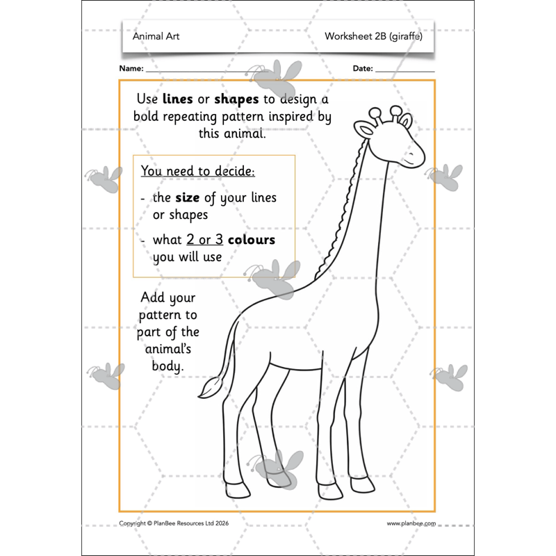 PlanBee Animal Art KS1 | Art Lesson Pack