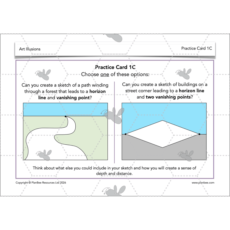 PlanBee Art Illusions | KS2 Art lessons