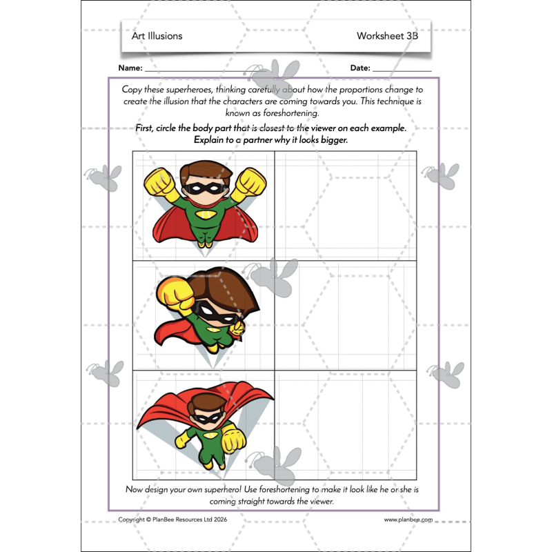 PlanBee Art Illusions | KS2 Art lessons