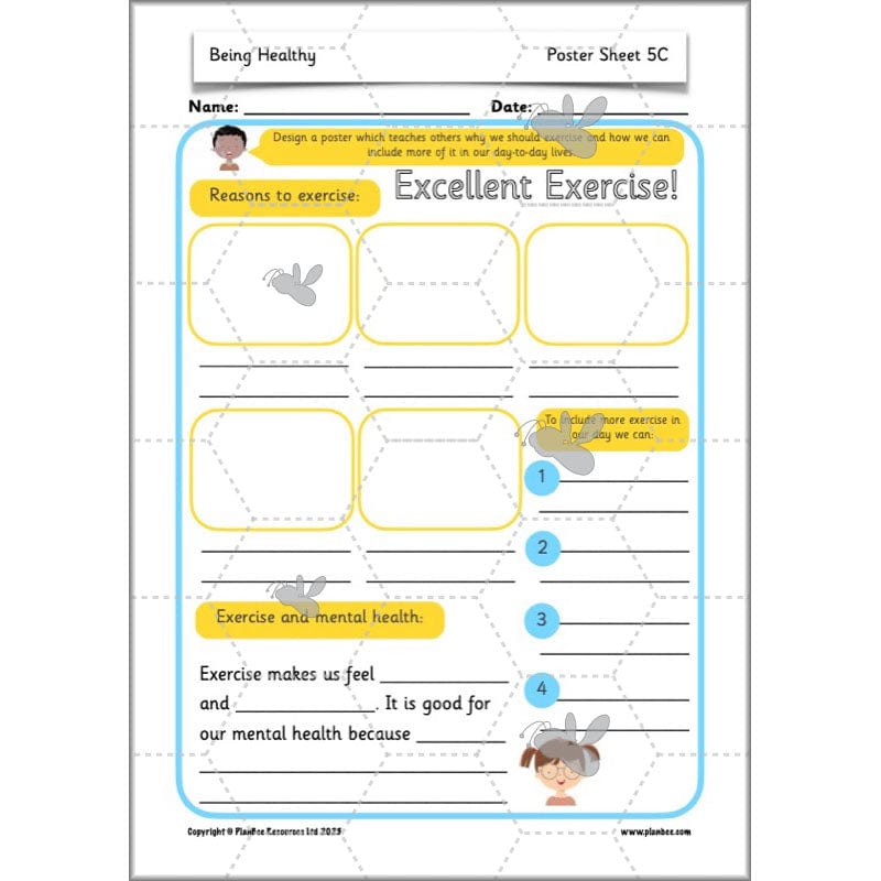 PlanBee Being Healthy PSHE KS1 lessons by PlanBee