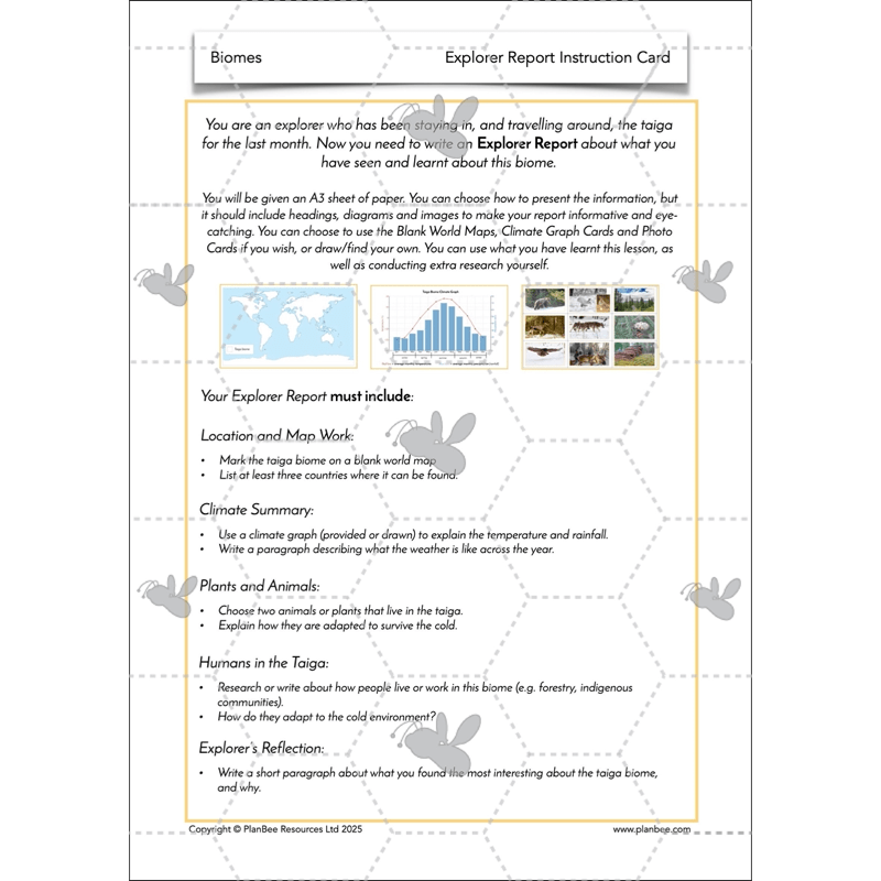 PlanBee Biomes KS2 Geography Lessons