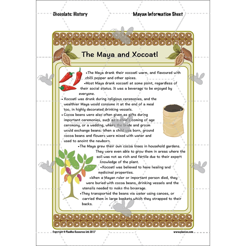 PlanBee Chocolate Topic KS2 Enrichment Lesson Pack