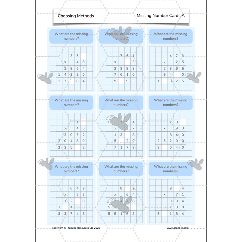 PlanBee Choosing Methods Year 6 Maths Planning by PlanBee