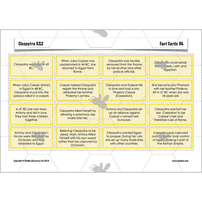 PlanBee Cleopatra KS2 | English Lesson Pack