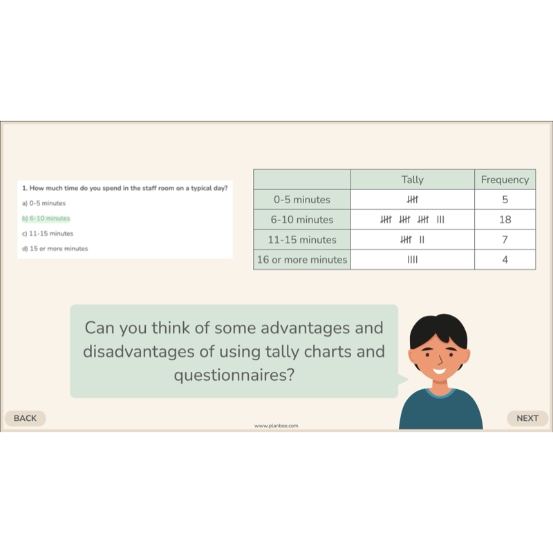 PlanBee Collecting and Sorting Data Year 3 Statistics by PlanBee