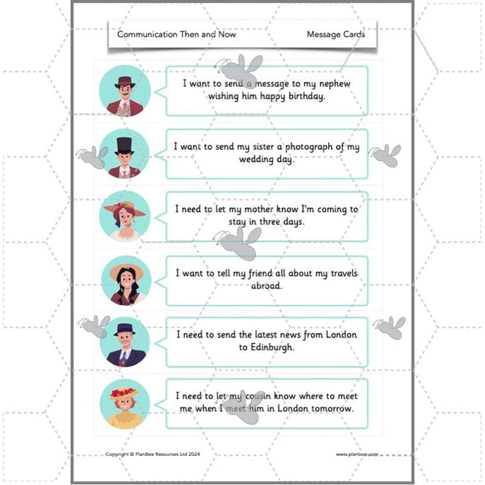 PlanBee Communication Then and Now: Primary History Plans for KS1