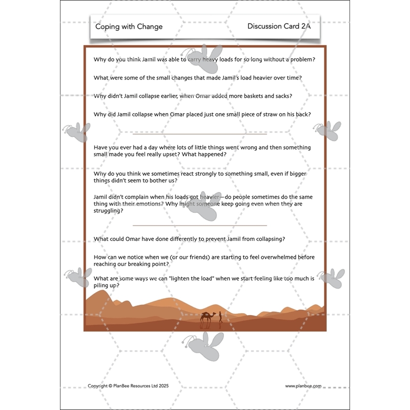 PlanBee Coping with Change - Year 6 Transition PSHE Activities