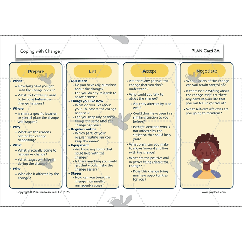 PlanBee Coping with Change - Year 6 Transition PSHE Activities