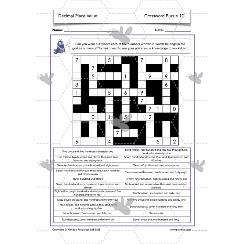 PlanBee Year 6 Decimal Place Value Maths Lessons by PlanBee