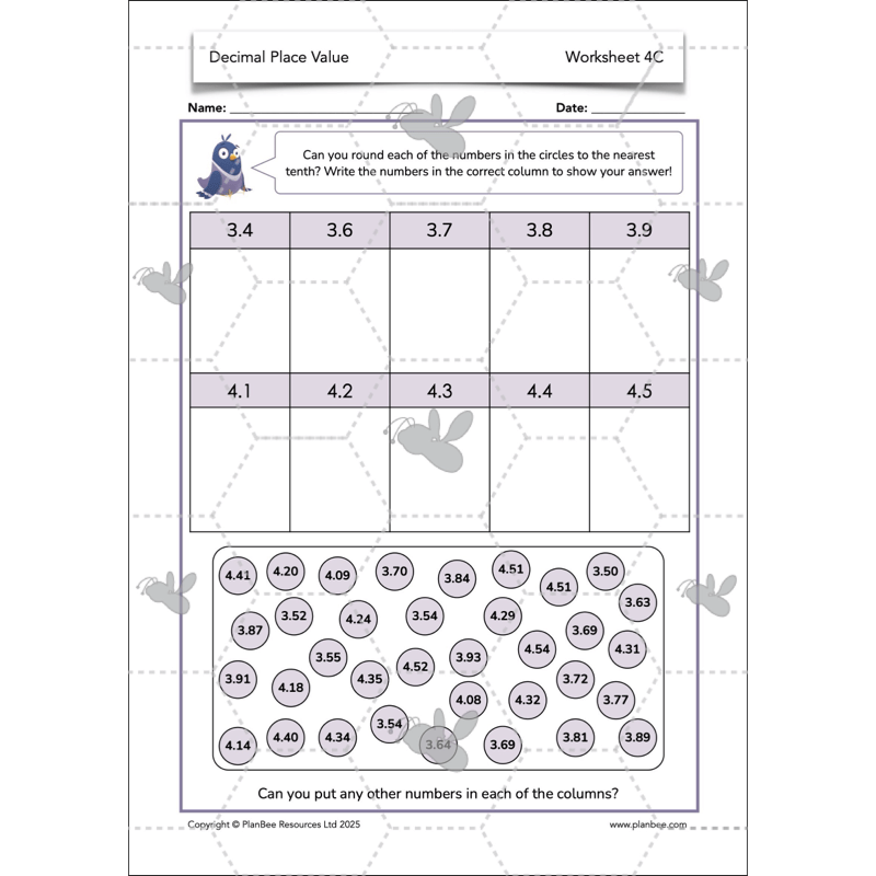 PlanBee Year 6 Decimal Place Value Maths Lessons by PlanBee