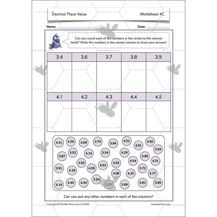 PlanBee Year 6 Decimal Place Value Maths Lessons by PlanBee