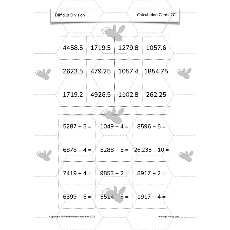 PlanBee Division Year 6 Maths Lessons and Worksheets by PlanBee