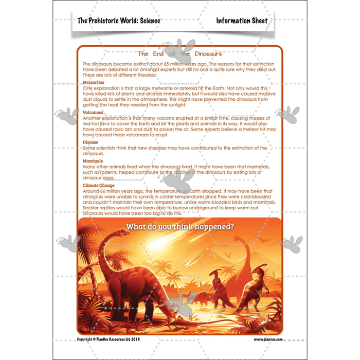 Dinosaurs KS2 Topic Enrichment Pack