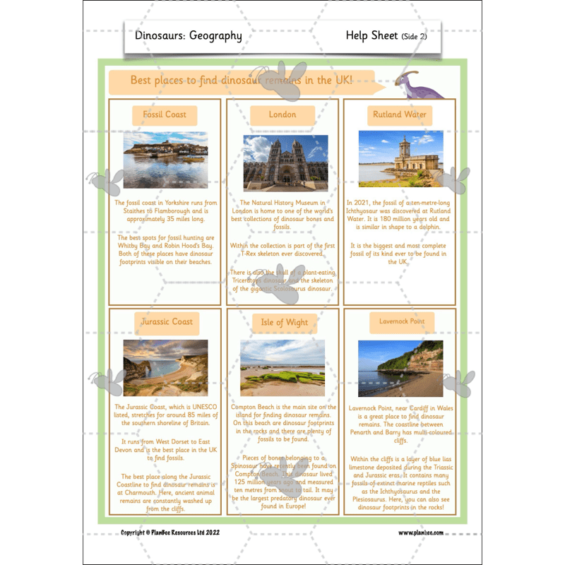 Dinosaurs KS1 Topic Enrichment Pack