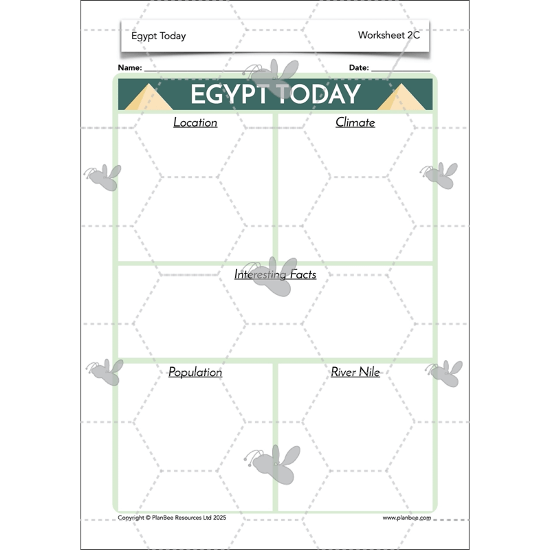 PlanBee Egypt Today - Year 3/4 Geography Lessons 