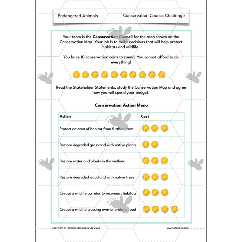 PlanBee Endangered Animals