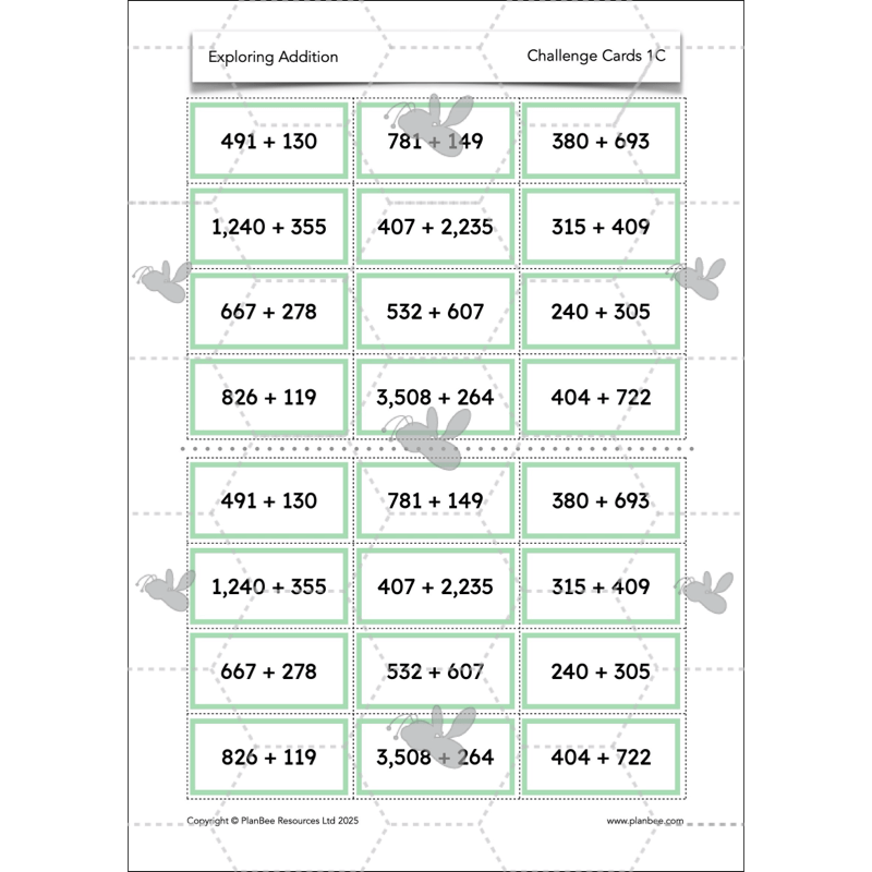 PlanBee Exploring Addition Year 4 Maths Planning by PlanBee