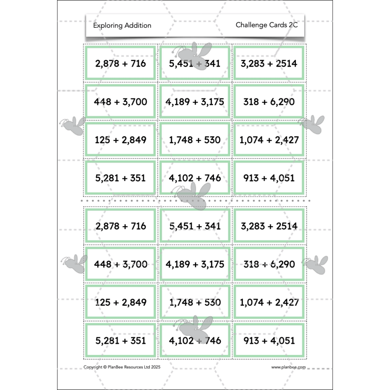 PlanBee Exploring Addition Year 4 Maths Planning by PlanBee