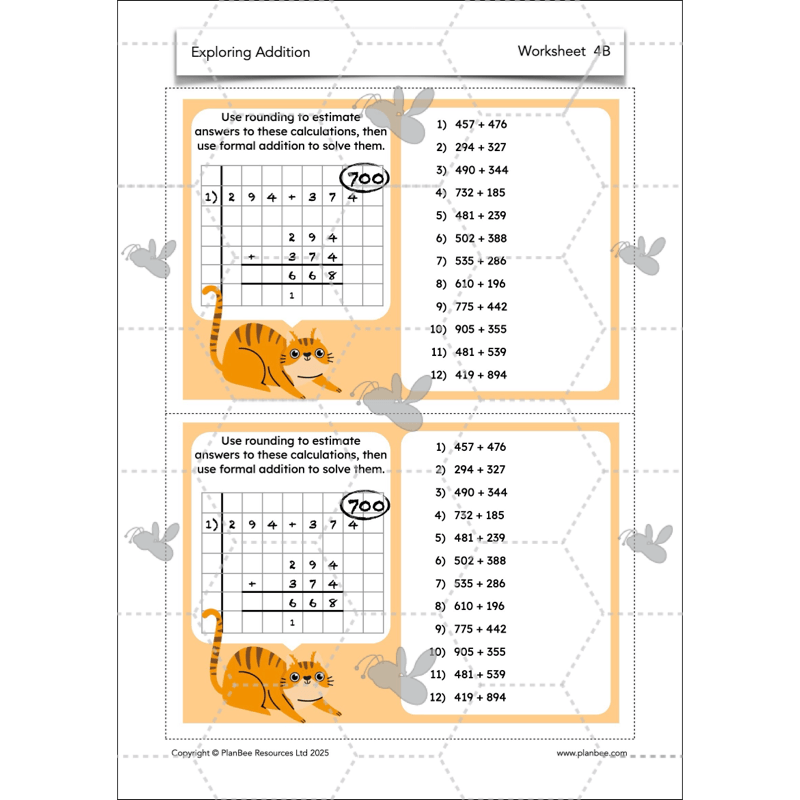 PlanBee Exploring Addition Year 4 Maths Planning by PlanBee