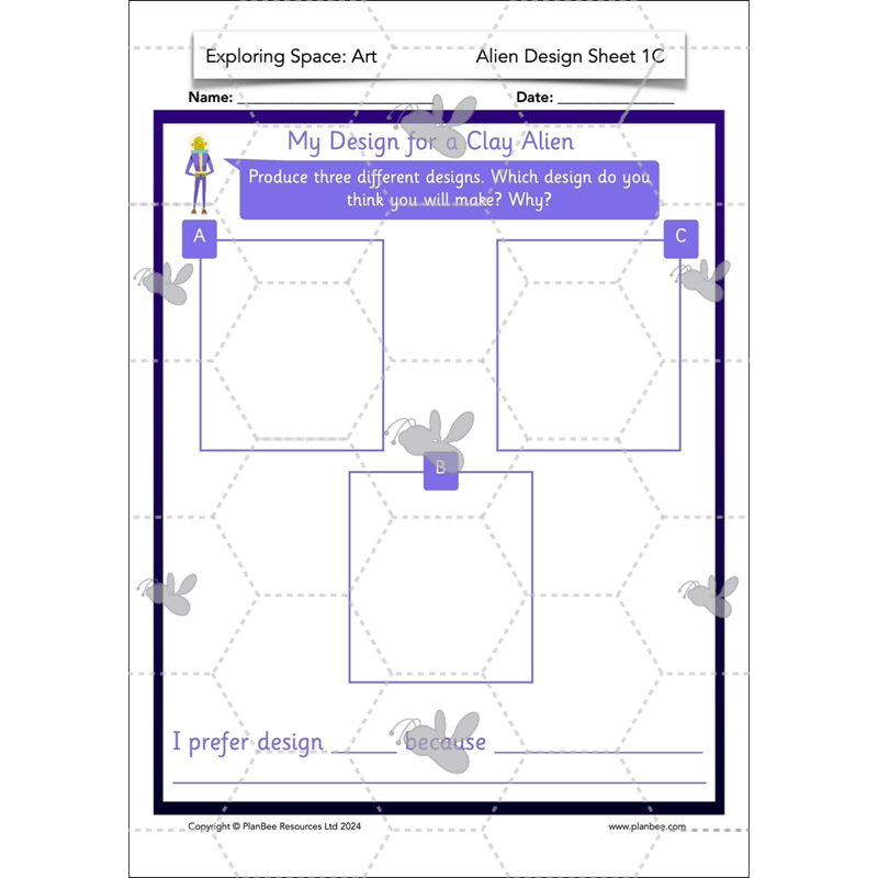 PlanBee Exploring Space Topic KS1 Enrichment Lesson Pack