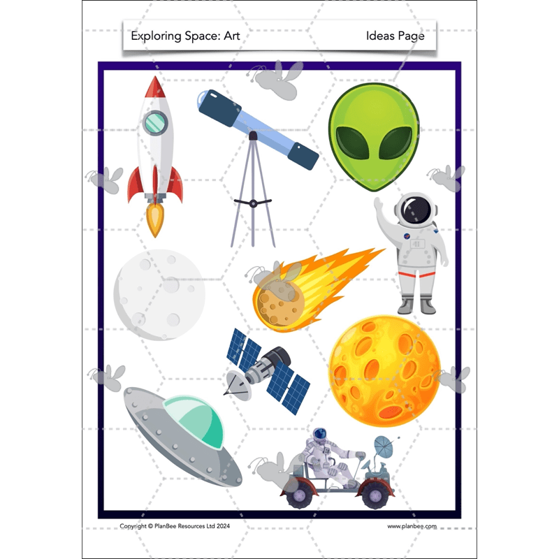 PlanBee Exploring Space Topic KS1 Enrichment Lesson Pack