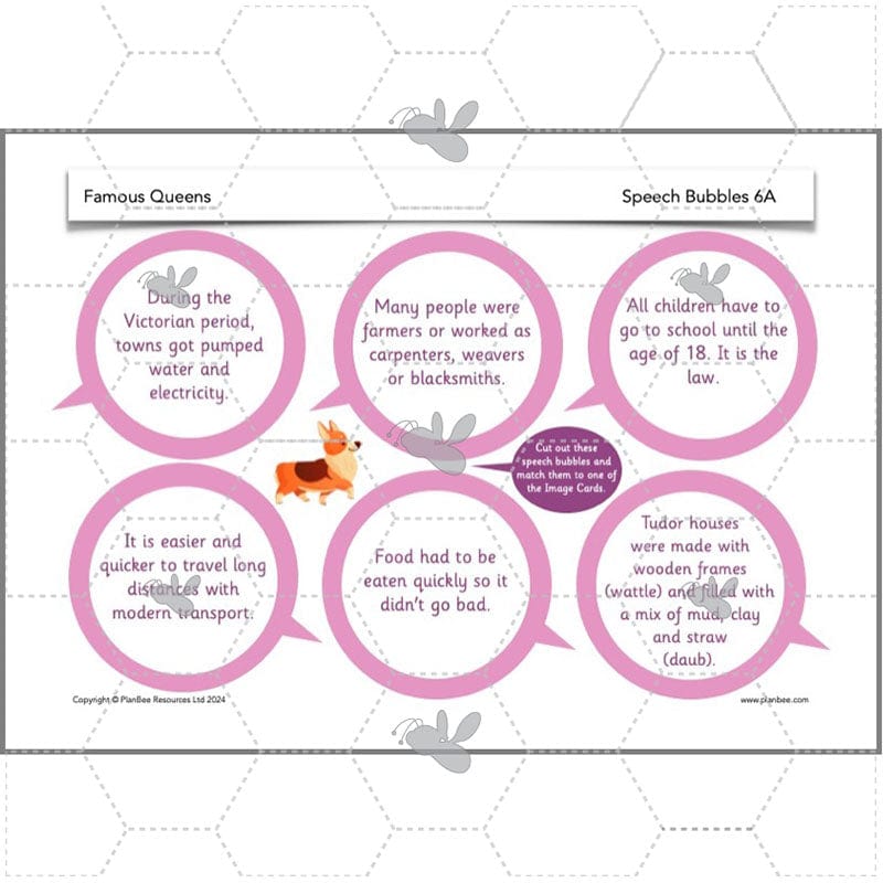PlanBee Famous Queens | KS1 History Lesson Pack by PlanBee