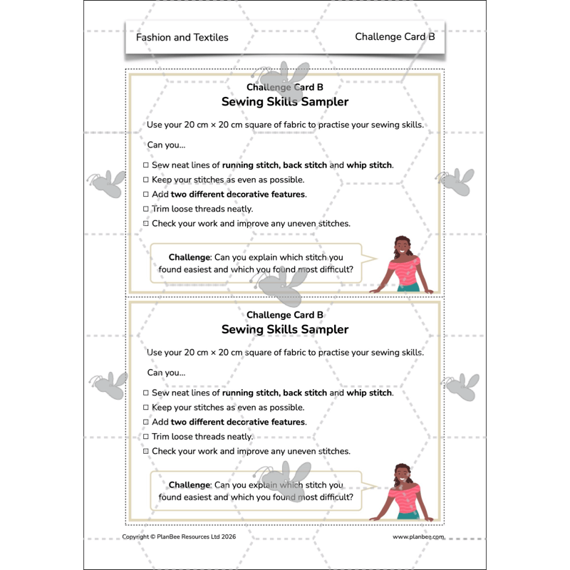 PlanBee Fashion and Textiles: Design and Technology KS2