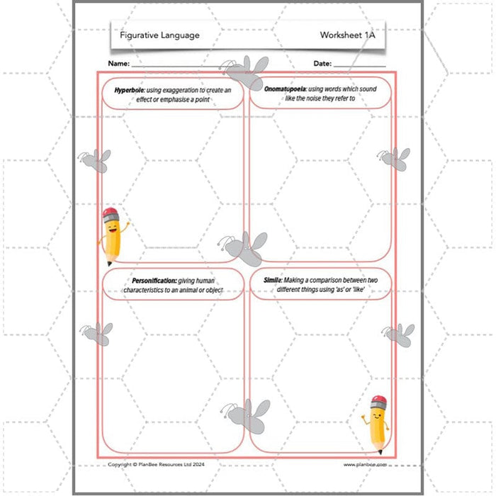 PlanBee Figurative Language KS2 Lesson Pack | PlanBee