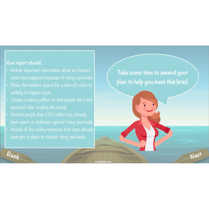 PlanBee Floodland: Newspaper Reports KS2 | Year 6 English Pack