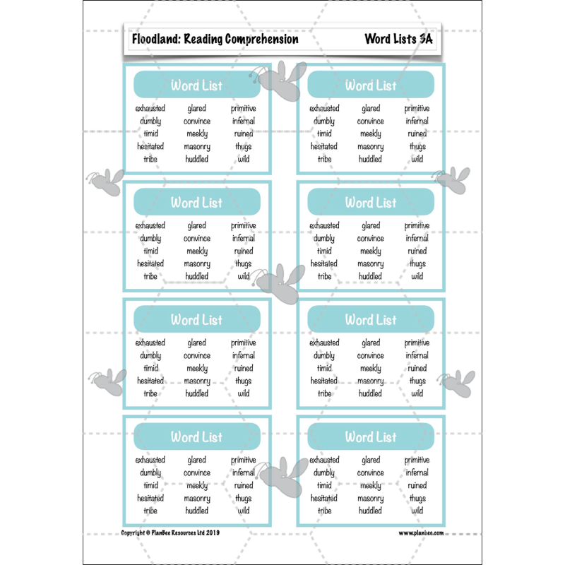 PlanBee Floodland: Reading Comprehension KS2 | Year 6 English Pack