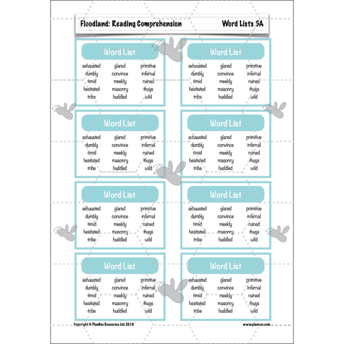 PlanBee Floodland: Reading Comprehension KS2 | Year 6 English Pack
