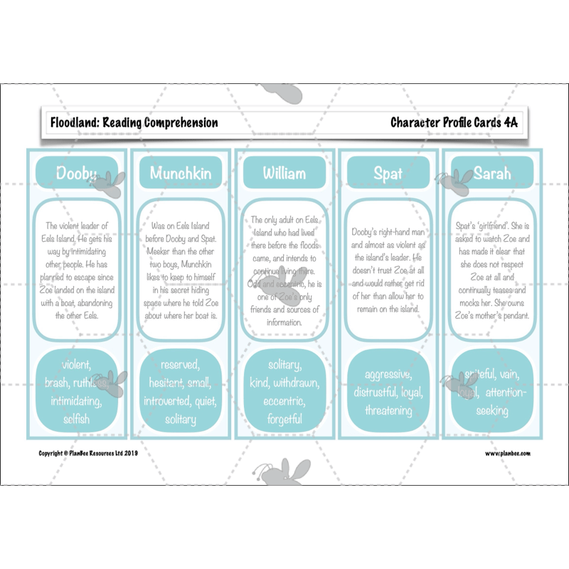Floodland: Reading Comprehension