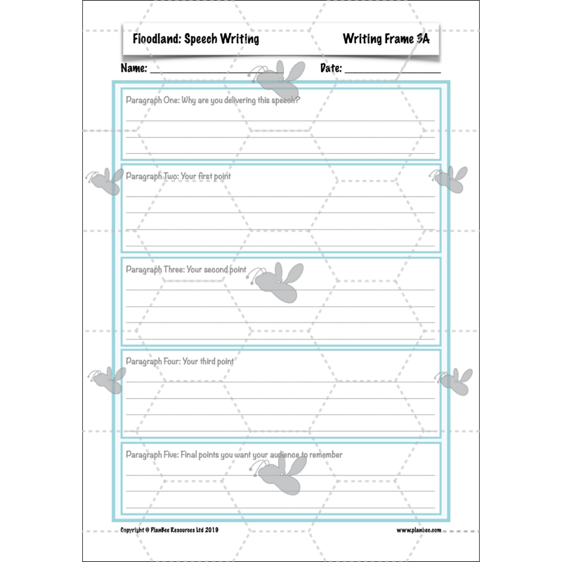 PlanBee FREE Mini-scheme | Floodland: Speech Writing KS2 English