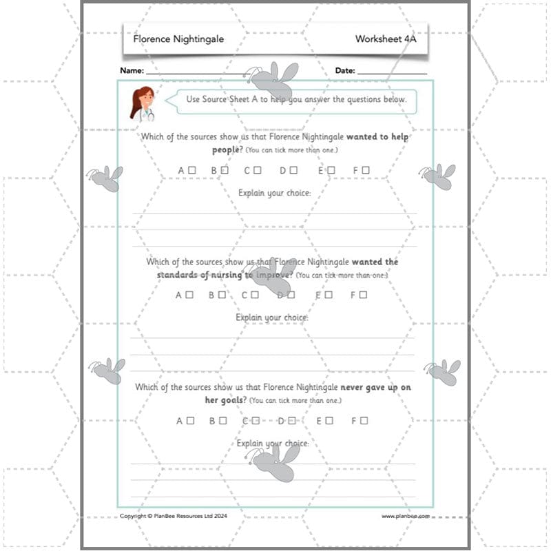 PlanBee Florence Nightingale KS1 Lesson Pack by PlanBee